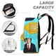 thumbnail image 4 of Escuadrón Extraño-theme Backpack, Campus style schoolbag Bookbag with Adjustable Shoulder Straps And Large Zip Compartment, Unisex Travel Bags.42x30x15cm, 4 of 6
