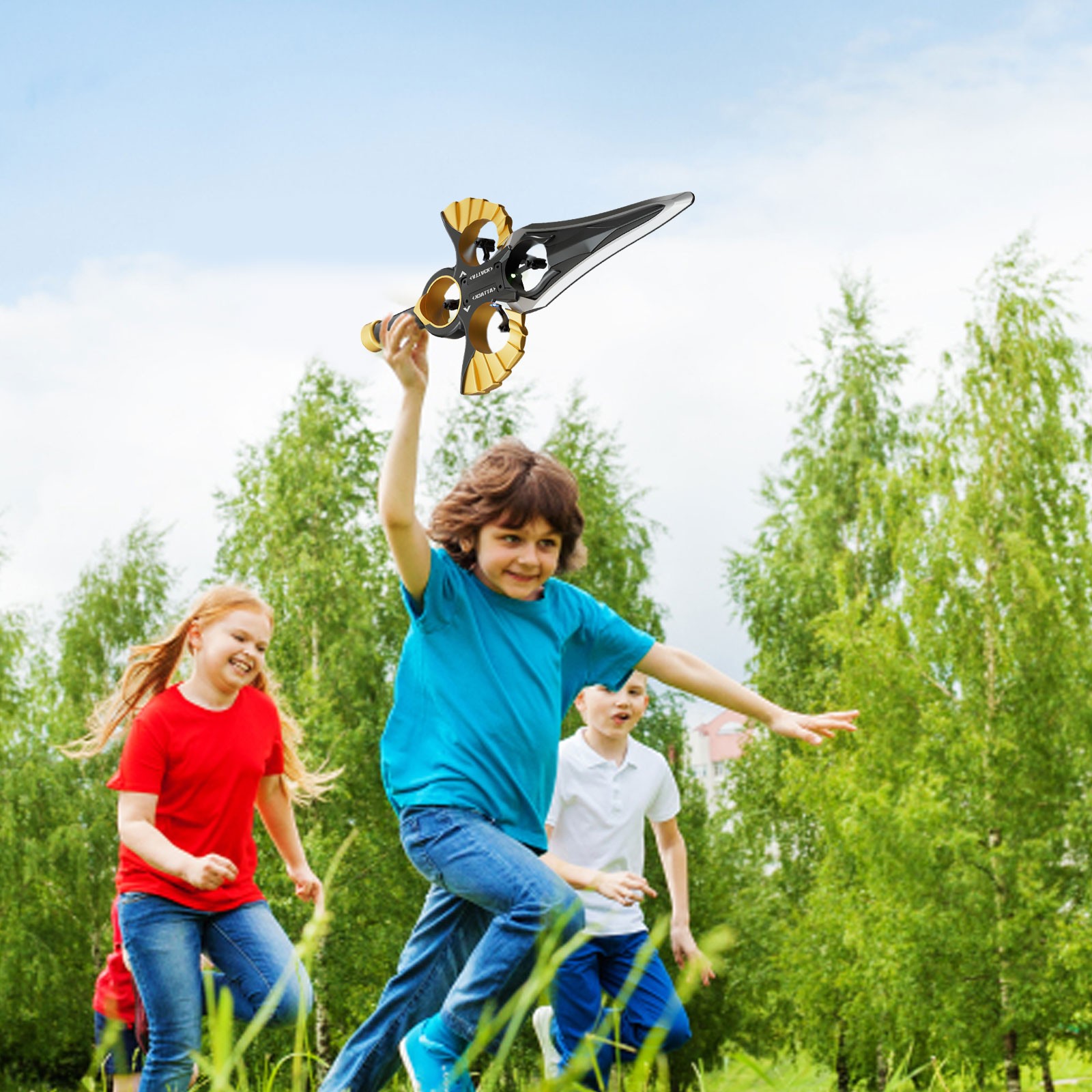 Flying Sword RC Glider with Autopilot - 2026 Remote Flying Sword& 3-Speed Stunt Control (Hand Wave/Controller Mode) Lightweight RC Airplane Gift for Teens and Adults