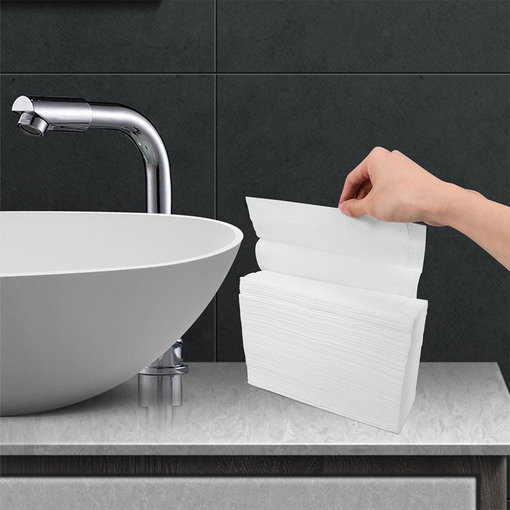 NICEXMAS 2Pack White Paper Towel for Hand Drying Surface Cleaning Use 11.4X8.9In