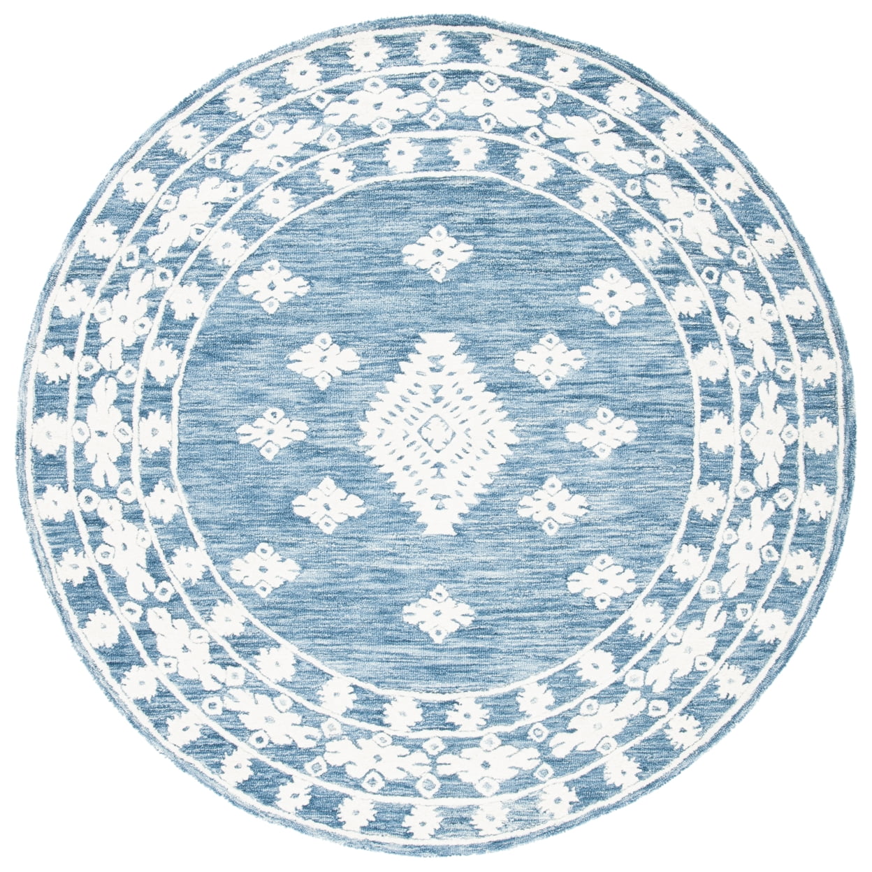 SAFAVIEH Aspen Kerry Geometric Area Rug, Blue/Ivory, 3' x 5'