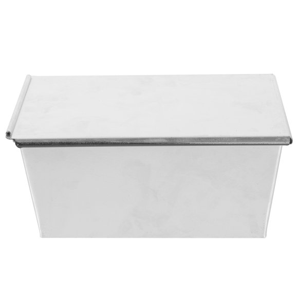 HIAKDOFT Non Stick Bread Loaf Pan with Lid Aluminum Alloy for Households Party 1 Pcs 9.63x5.11x4.32in