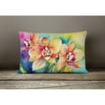 thumbnail image 4 of Carolines Treasures DAC1559PW1216 16 x 12 in. Unisex Orchids in Watercolor Fabric Decorative Pillow, 4 of 4