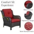thumbnail image 5 of POCASSY Patio Chairs Set of 4 with Cushions for Porch Deck Backyard, 5 of 9