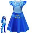 thumbnail image 2 of Descendientes 4 2024 Disfraz de princesa roja para niñas de Halloween Disfraz de Chloe azul Disfraz de la reina de corazones Bridget Peluca de bolsa rosa, 2 of 5