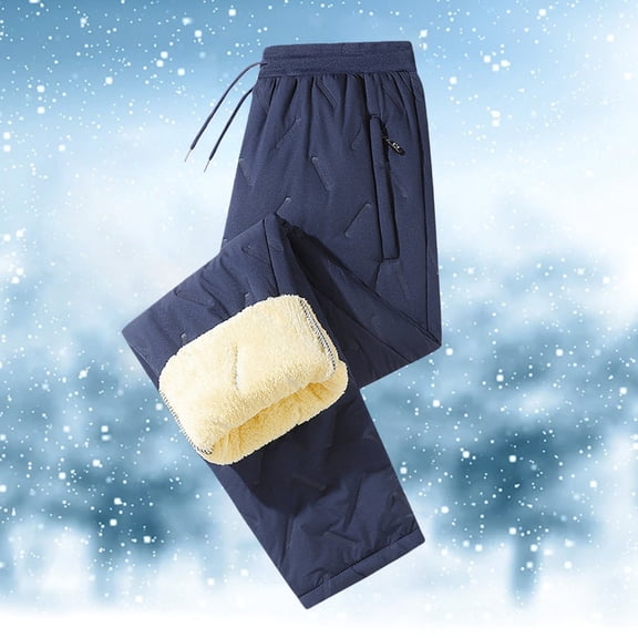 Winter Solid Color Texture Cotton Pants With Thick Lamb Wool Long Warm Pants With Zipper Pockets Casual Sports Pants For Both Men And Women