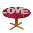 thumbnail image 3 of BCIIG Heart Love Jesus Round Table Cover Stain Resistant Washable Indoor Outdoor Tablecloth Kitchen Dining Wedding Parties Elastic Edge 100% Polyester Fiber 38-42, 3 of 8
