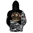 thumbnail image 3 of Lotusprinthandmade Personalized 250th America Anniversary Hoodie 3D Multicolor (4XL), 3 of 5