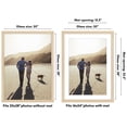 thumbnail image 2 of Americanflat 20x28 Picture Frame with Polished Plexiglass - Use as 16x24 Frame with Mat or 20x28 Frame Without Mat - Hudson Collection - Wide Photo Frame for Wall display - Natural Oak, 2 of 5
