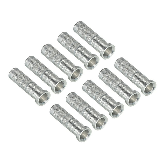 Insertos de flecha Uxcell 0.244" Diámetro 6.2mm 7.8mm Adaptador de eje de aluminio para puntas de arquería, paquete de 12