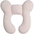 thumbnail image 1 of Reposacabezas para bebé adecuado para recién nacidos (rosa), almohada de viaje para bebé de algodón suave adecuada para asientos de automóvil y cochecitos, 1 of 5
