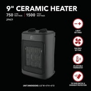 Perfect Aire 2PHC9 Electric Ceramic Forced‑Air Space Heater, 5,120 BTU
