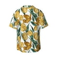 thumbnail image 2 of Xecao offers the Yellow Tulips for Men's Casual Short-sleeved Shirt, a button-up collared shirt with a pocket, perfect for beach vacations and yacht travel in the Small size., 2 of 7