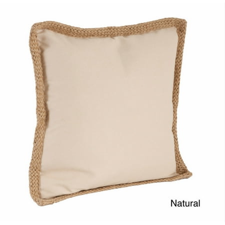 20 Jute Braided Cotton Throw Pillow Down Filler Included