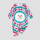 thumbnail image 3 of Conjuntos de pijamas coloridos a juego para toda la familia con estampado de muñeco de nieve navideño (resistentes al fuego), 3 of 5
