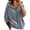 *Gray, variant on VBVC Women's Oversized Velvet Full Zip Hoodie , Casual Relaxed Fit Fall Top For Women , Ladies' Soft Drawstring Jacket witn No Pocket, Green , S-4XL