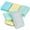 Blue, Mint, Yellow, variant on Smart Design Heavy Duty Scrub Sponge with Bamboo Odorless Rayon Fiber - Set of 9 - Ultra Absorbent - Pineapple, Citrus, Avocado Prints