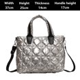 thumbnail image 4 of Bolso de mano acolchado para mujer, bolso de mano tipo shopper, bolso tipo hobo suave e impermeable, bolsos de hombro ligeros para el trabajo, el entrenamiento, 4 of 6