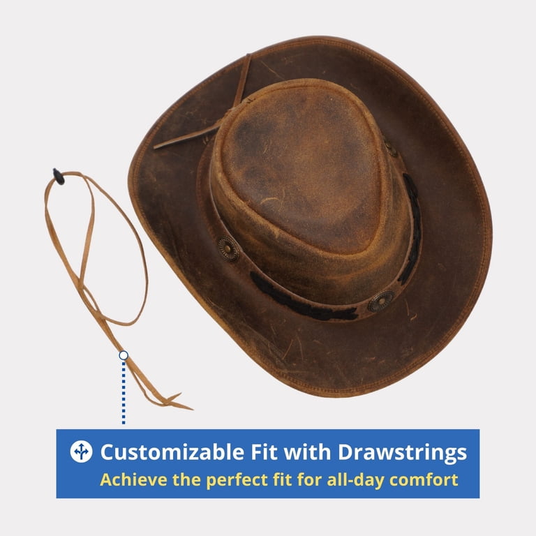 Resistance Premium Australian Style Leather Cowboy Hat  display picture 1