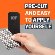 KT Tape Pro Ultra-Breathable Synthetic Kinesiology Tape, Jet Black, 20 Precut Strips