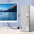 thumbnail image 5 of Lenovo IdeaCentre 3 Daily SFF Desktop, Intel Celeron G6900, 32GB RAM, 1TB SSD, Wi-Fi 6, Wired KB & Mouse, Bluetooth, HDMI, VGA, Windows 11 Home, Grey, 5 of 6