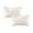 White, variant on Satin Pillowcase Set of 2, Pillow Cases for Hair and Skin, Standard 20x26 Smooth Polyester Pillow Covers, White