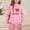 Pink, variant on LIUYUNNN Kids Girls Boys Sweatsuit Set 2PC Long Sleeve Letter Green Tracksuit Pullover Hoodie Sweatpants Fall Clothes 8-9 Years Girls Clothes Boys Girls Fall and Winter Outfits