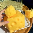 thumbnail image 2 of 2026 Cheese Squishy, Cheese Squishies Stress, 1.6-Inch, 2 of 7