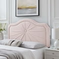 thumbnail image 3 of Headboard, King Size, Velvet, Pink, Modern Contemporary Urban Design, Bedroom Master Guest Suite, 3 of 10
