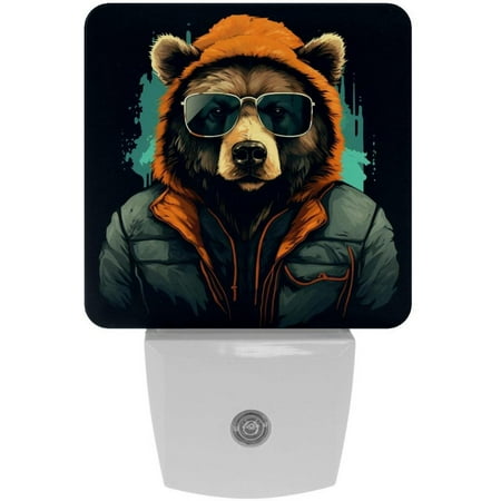 

Bears LED Square Night Lights - Stylish and Energy-Efficient Lighting Solution for Your Room - for Nighttime Illumination and Ambiance