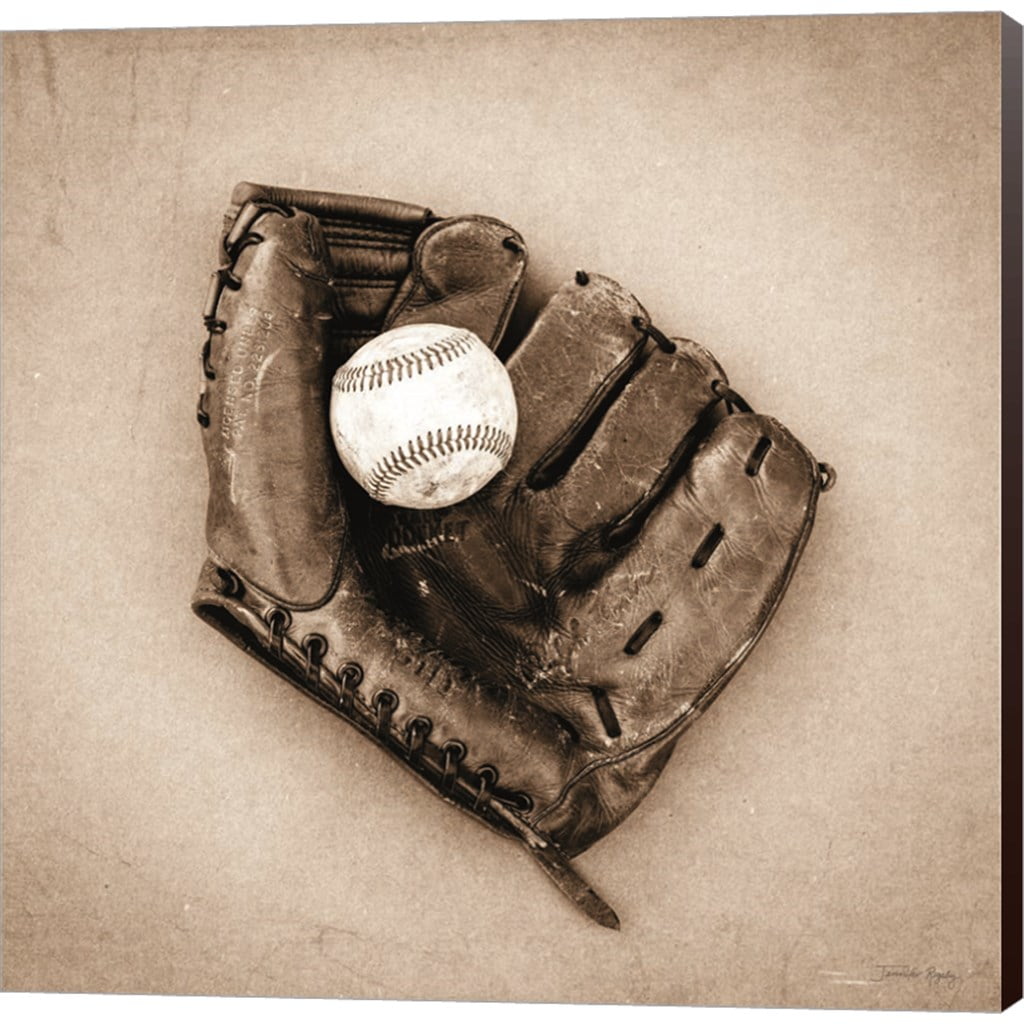 Great Art Now Vintage Baseball by Jennifer Rigsby, Canvas Wall Art, 12W ...
