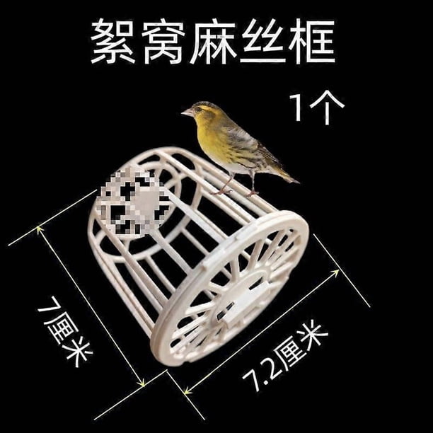 4pcs Plastic Bird Nest Box for Finch Breeding Canary Cage Bird Hut Bird Cage Accessories Nesting Material for Parrot Bird Supplies Nests Pet Bird Supp