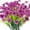 Fuchsia, variant on Morttic 6 Bundles Artificial Flowers Outdoor UV Resistant Fake Flowers No Fade Faux Plastic Plants Garden Home Wedding Farmhouse Decor(Fuchsia)