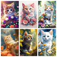 thumbnail image 3 of ZOUBAOQ 5D Diamond-Painting - Adorable Cat DIY Round-Diamond Decorative Home, 3 of 8