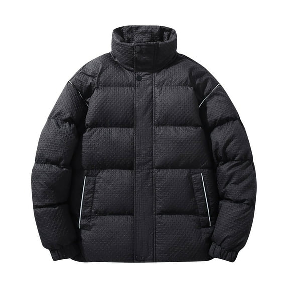 Yiliang Mens Winter Puffer Coat Warm Heated Thermal Clothes Snowbroader Clothes,Black,4XL