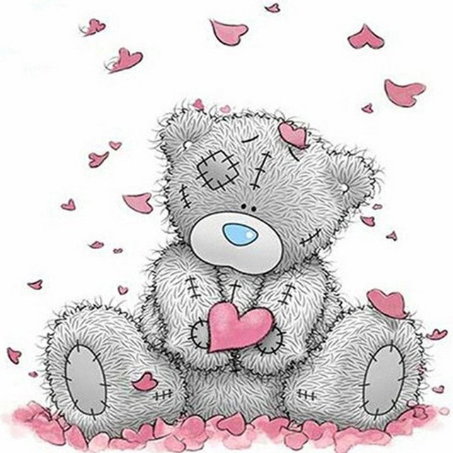 Cuadros Decorativos 5D diamante pintura cuadrado diamante DIY oso dibujos animados FC182 Sywqhk Nuevos Originales