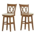 thumbnail image 4 of Weston Home Sheena Bar Stool with Swivel, Oak, 4 of 5