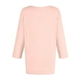 thumbnail image 5 of Long Sleeve Shirts For Women 3/4 Sleeve Tops For Summer Notched V Neck Plain T Shirts Casual Cute Three Quarter Length Blouses Womens Long Sleeve Tops, 5 of 5