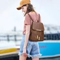 thumbnail image 2 of Mochila KKXIU Trendy de cuero vegano para mujer Z-Brown, 2 of 7