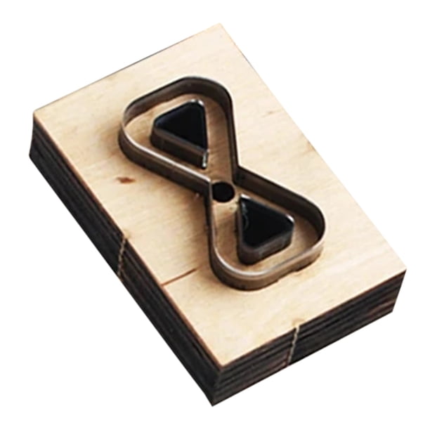 Fiudx Troquel de Corte de Cuero Diy, Base de Madera, Cuchillo de Metal, Fácil de Usar, Cortes Nítidos y Rectos, Herramienta Multiusos para Llaveros, Cinturones, Asas de Bolsos, Manualidades Versátile