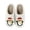 White, variant on Lovskoo 2024 Christmas Slippers for Women And Men Couple Shoes Flat Fleece Non-Slip Home Shoes Linen Comfortable Platform Slippers White