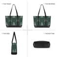 thumbnail image 6 of FORMRS Canvas Laptop Tote Bag for Women with 15.6" Computer Compartments Shoulder Handbag, New Year Tree Pattern, 6 of 7