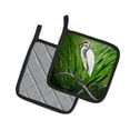 thumbnail image 2 of Heron On A Limb Pair of Pot Holders 7.5 in x 7.5 in, 2 of 5