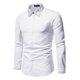 thumbnail image 2 of Hombres Bordado Casual Slim Fit Manga larga Turndown Colorblock Tops Blusa Pompotops oipoqjl26023, 2 of 9