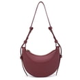 thumbnail image 1 of Bolso de hombro con forma de media luna para mujer, bolso cruzado sencillo con cierre de cremallera, bolso informal de Color sólido, bolso diario para mujer, 1 of 6