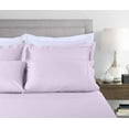 thumbnail image 7 of Threadmill Home Linen Cotton Twin XL Size Bed Sheet Set, Solid Sateen, 16” Deep Pocket, 3 Pc, Lilac, 7 of 7