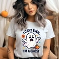 thumbnail image 2 of I Can’t Even I’m A Ghost Graphic Tee Funny Cartoon Shirt, Black, Size S, 2 of 6