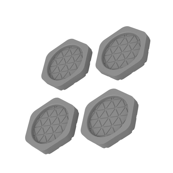 Set of 4 Appliance Stabilizer Mats - Shock Absorbent, Anti-Skid Base for Washing Machine, Refrigerator