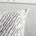 thumbnail image 3 of SAFAVIEH Zecora Chevron Pillow, 21" x 21", Ivory/Black, Set of 2, 3 of 5