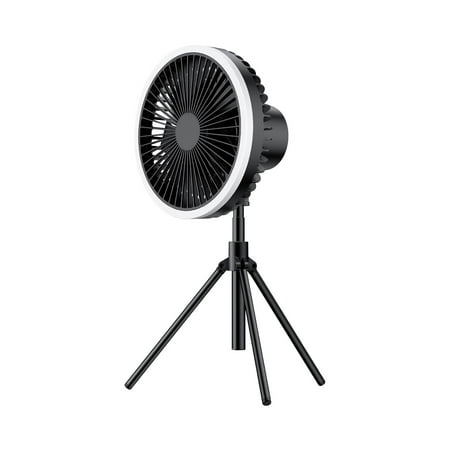 

MARCUVMK Camping Fan Tripod Table Fan Functional Outdoor Colorful Night Light Wireless Usb Charging Camping Fan Electronics Accessories