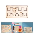 thumbnail image 2 of Tablero sensorial de madera Montessori para actividades educativas para niños. Estilo G, 2 of 9